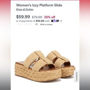 Straw Platform shoes- only worn once